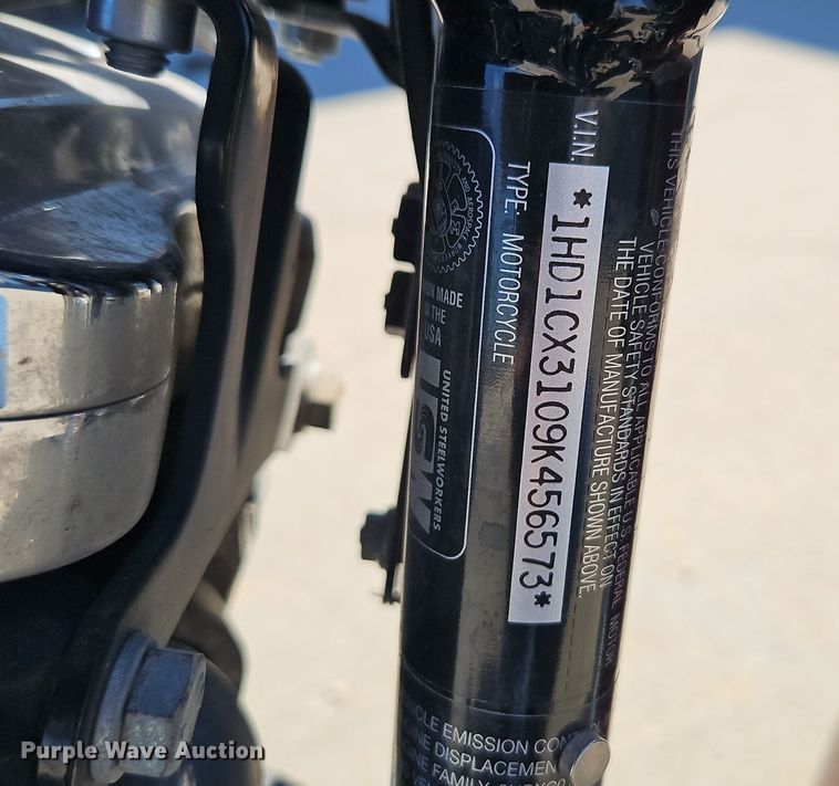 image for item EI8404 2009 Harley Davidson XL1200L Sportster Low motorcycle