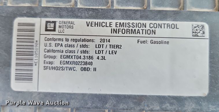 image for item EI8419 2014 Chevrolet  Express G1500 van