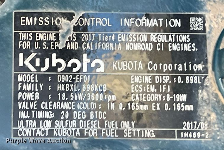 image for item EJ3028 2018 Bobcat MT85 compact utility loader