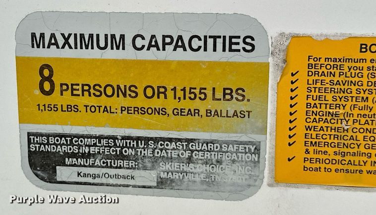 image for item EJ4872 2001 Moomba  Outback  boat