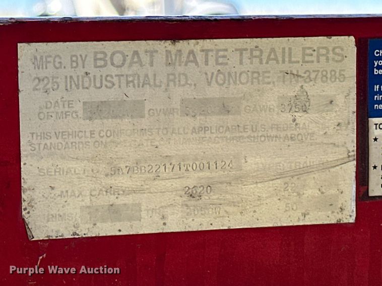 image for item EJ4872 2001 Moomba  Outback  boat