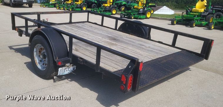 image for item EJ8010 2016 Lamar utility trailer