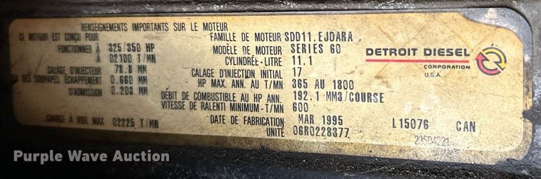 image for item EJ8987 1995 Prevost  H3-41 coach bus