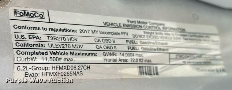 image for item EJ8989 2017 Ford  F350 Super Duty  flatbed pickup truck