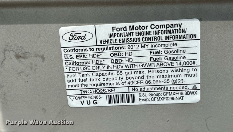 image for item EK3403 2012 El Dorado 250 Aerotech shuttle bus