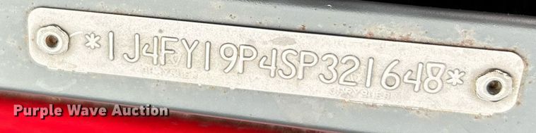 image for item EK3421 1995 Jeep Wrangler  SUV