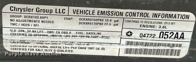 image for item EK3424 2013 Jeep Wrangler Unlimited Sahara SUV