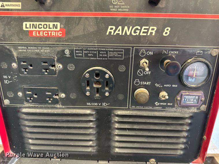 image for item EN0040 Lincoln eclectic  Ranger 8 welder