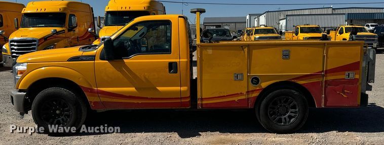 image for item EQ2217 2015 Ford F350 Super Duty utility bed pickup truck