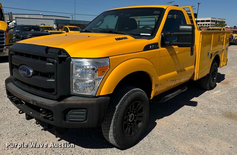 image for item EQ2219 2015 Ford F350 Super Duty utility bed pickup truck