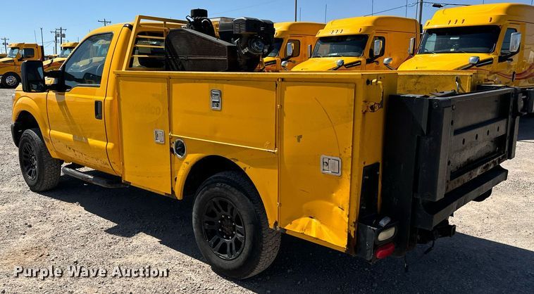 image for item EQ2219 2015 Ford F350 Super Duty utility bed pickup truck