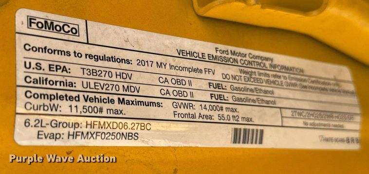 image for item EQ2222 2017 Ford F350 Super Duty utility bed pickup truck