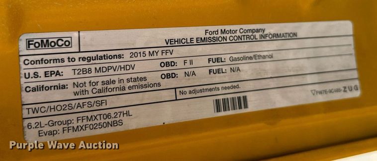 image for item EQ2225 2015 Ford F350 Super Duty utility bed pickup truck