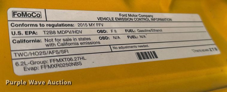 image for item EQ2233 2015 Ford F350 Super Duty utility bed pickup truck