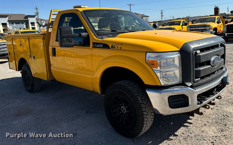 image for item EQ2236 2015 Ford F350 Super Duty utility bed pickup truck