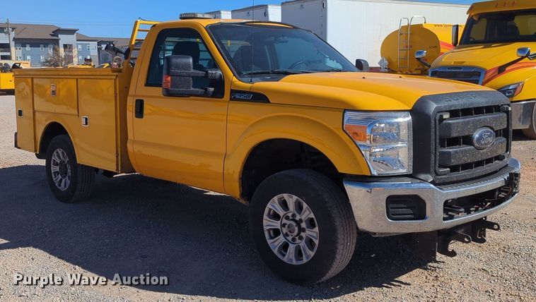 image for item EQ2238 2015 Ford F350 Super Duty utility bed pickup truck