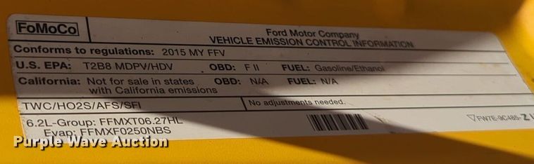 image for item EQ2238 2015 Ford F350 Super Duty utility bed pickup truck