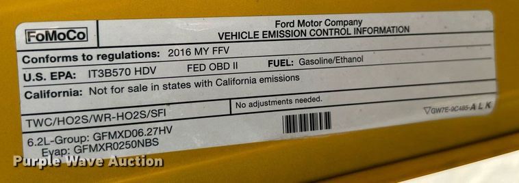 image for item EQ2244 2016 Ford F350 Super Duty utility bed pickup truck