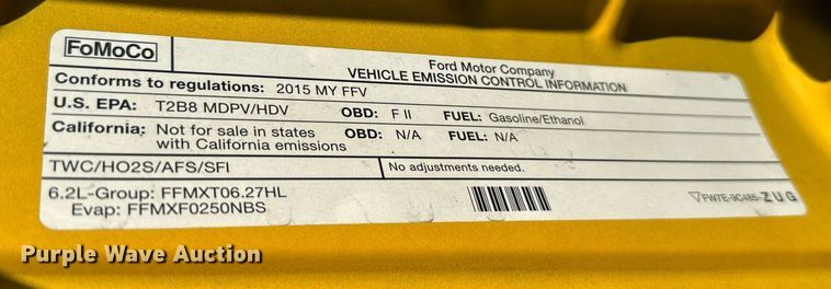 image for item EQ2246 2015 Ford F350 Super Duty utility bed pickup truck