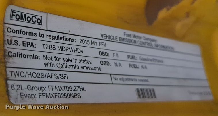 image for item EQ2250 2015 Ford  F350 Super Duty utility bed pickup truck