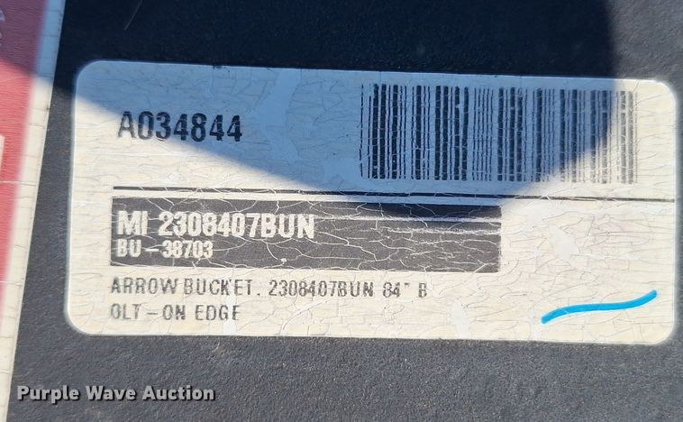 image for item EQ2291 2021 Arrow 2308407BUN skid steer bucket
