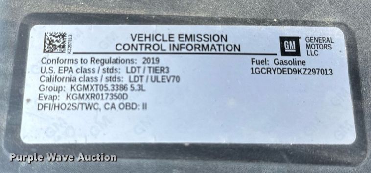 image for item IE9131 2019 Chevrolet  Silverado 1500 Double Cab pickup truck