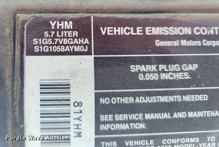 image for item JO9380 1995 Pontiac  Trans Am 