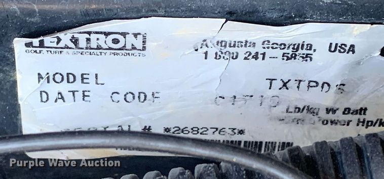 image for item JT9686 2010 EZGO TXT golf cart