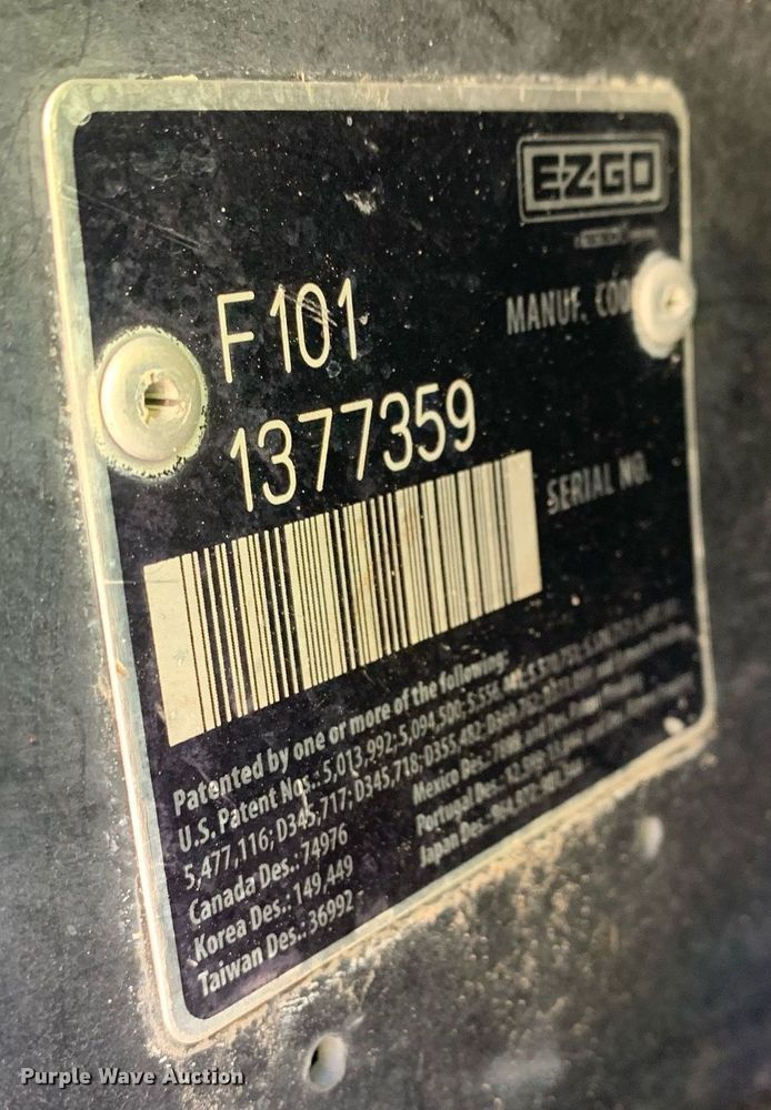 image for item JT9688 EZGO F101 golf cart