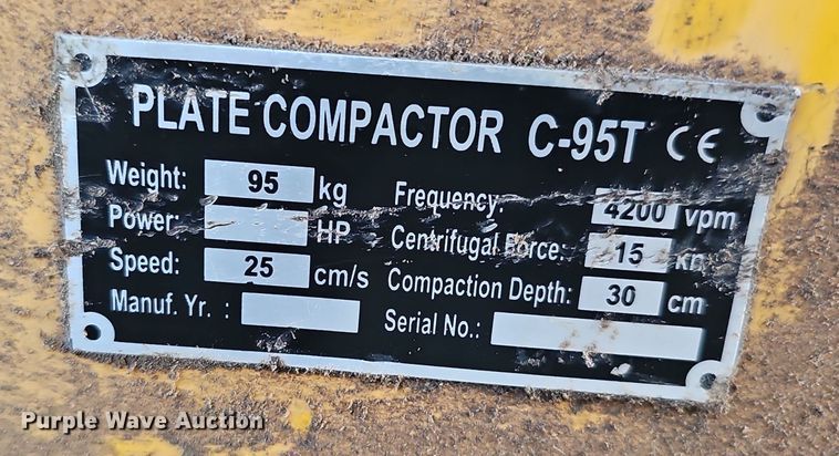 image for item LW9939 (3) walk behind compactors