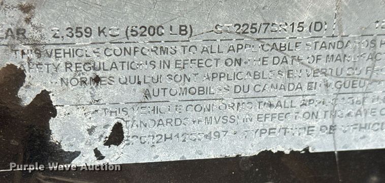 image for item MV9186 2017 PJ CE202 equipment trailer