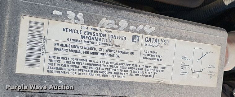 image for item NX9366 2004 Chevrolet  Silverado 1500 pickup truck