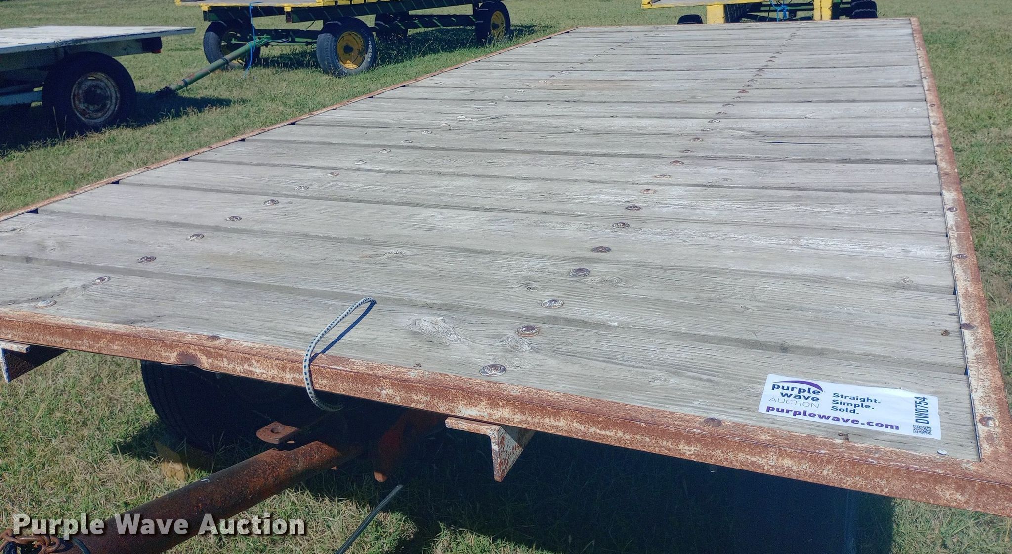 Shop built hay wagon in Newton, KS Item DW0754 for sale Purple Wave