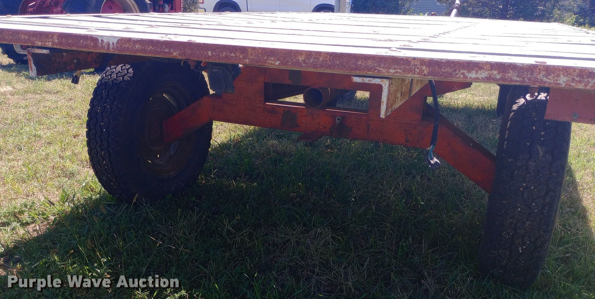 Shop built hay wagon in Newton, KS Item DW0754 for sale Purple Wave