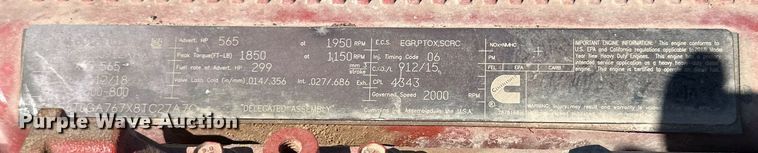 image for item DD3278 2018 Cummins X15 engine