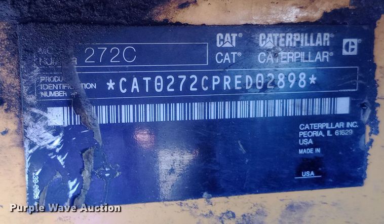 image for item DH1449 2012 Caterpillar  272C skid steer loader