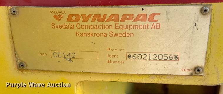 image for item DN0782 2000 Dynapac CC142 double drum vibratory roller