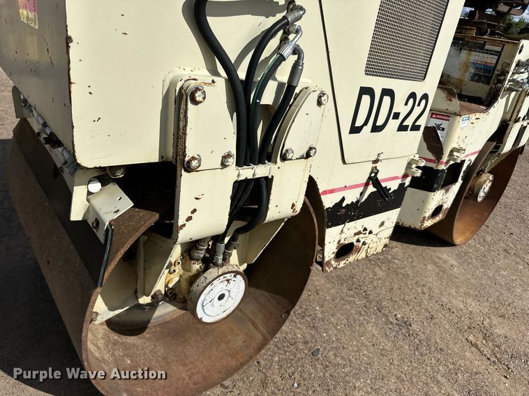 image for item DN0783 1995 Ingersoll Rand  DD22 double drum vibratory roller