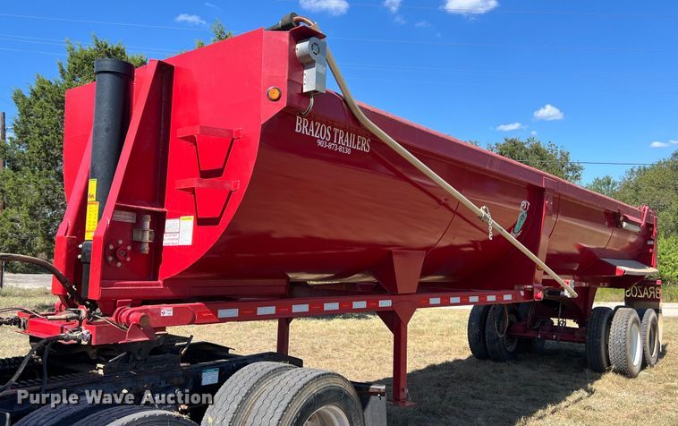 image for item DO2502 2018 Brazos end dump trailer