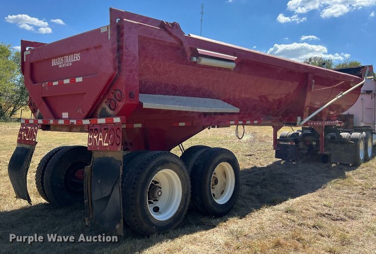 image for item DO2502 2018 Brazos end dump trailer
