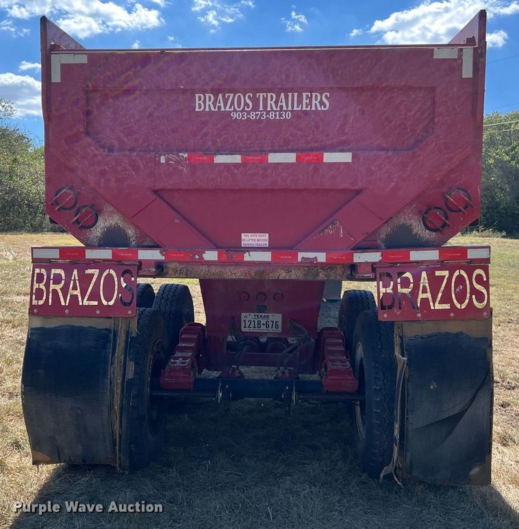 image for item DO2502 2018 Brazos end dump trailer