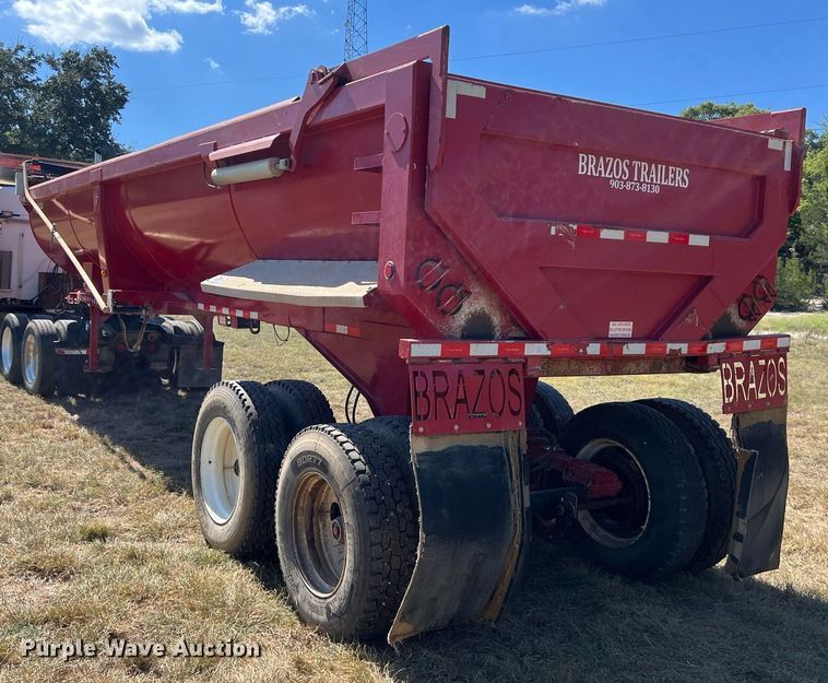 image for item DO2502 2018 Brazos end dump trailer