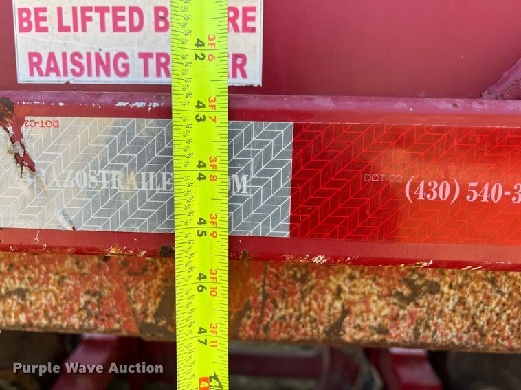 image for item DO2502 2018 Brazos end dump trailer