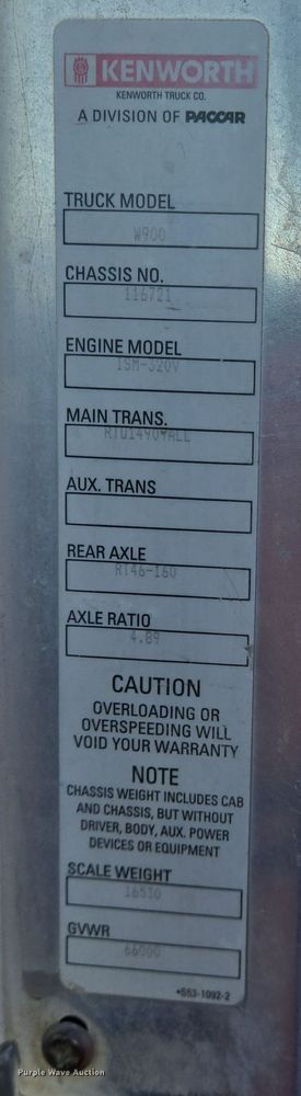 image for item DO2505 2006 Kenworth W900 ready mix truck