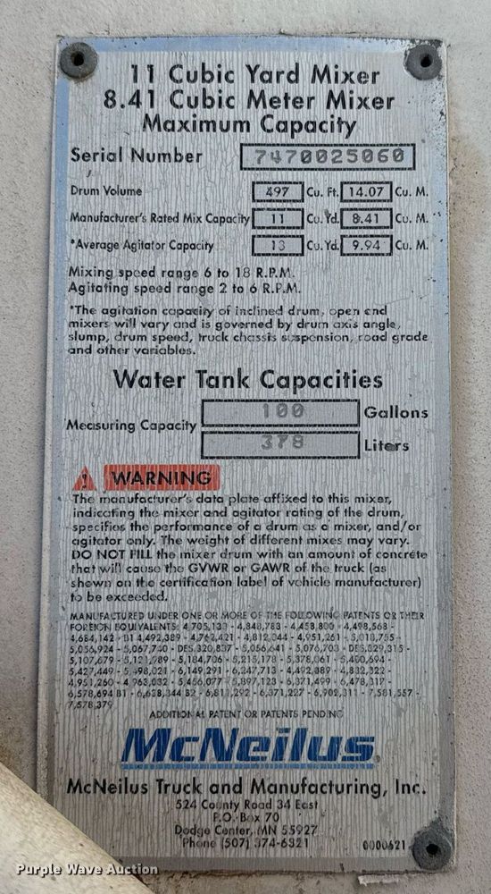 image for item DO2506 2006 Kenworth W900 ready mix truck