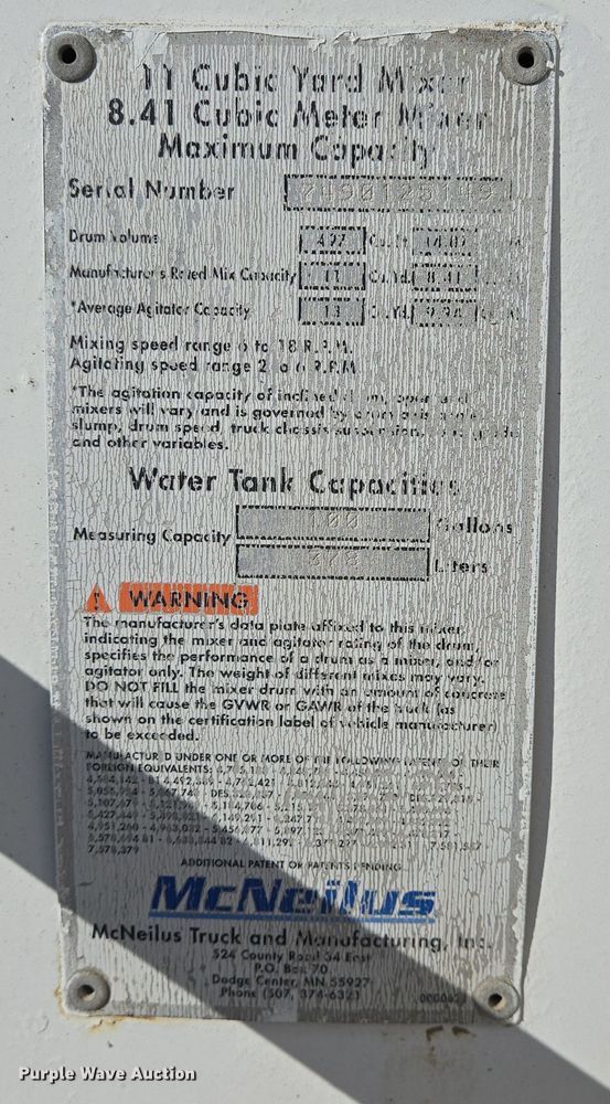 image for item DO2509 2006 Kenworth W900 ready mix truck