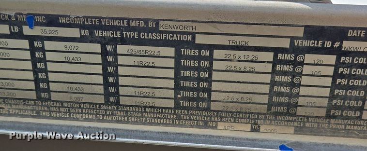 image for item DO2509 2006 Kenworth W900 ready mix truck