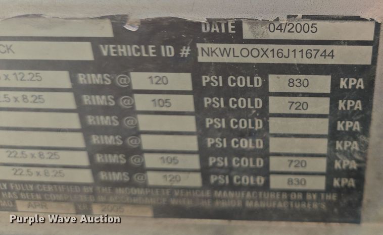 image for item DO2511 2006 Kenworth W900 ready mix truck