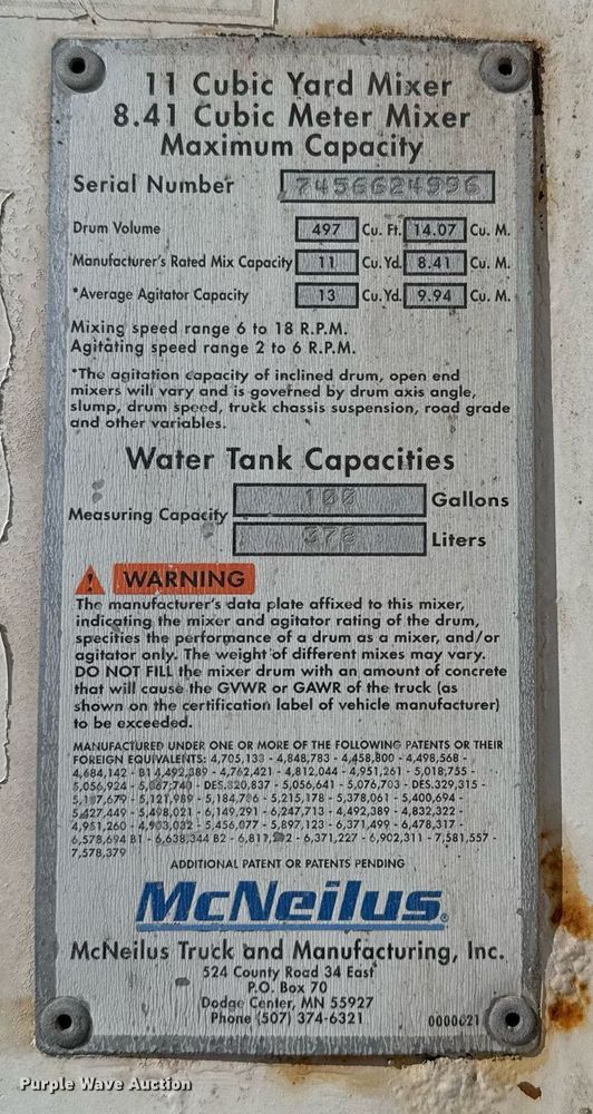 image for item DO2512 2006 Kenworth W900 ready mix truck