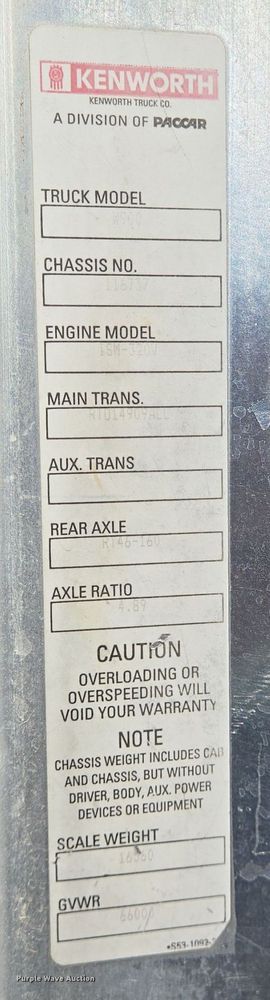 image for item DO2513 2006 Kenworth W900 ready mix truck